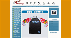 Desktop Screenshot of ceosportswear.com