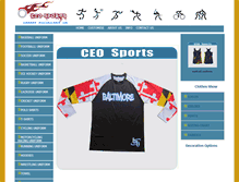 Tablet Screenshot of ceosportswear.com
